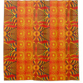 アフリカプリント シャワーカーテン (正面)