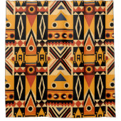 アフリカプリント シャワーカーテン (正面)