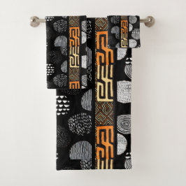 アフリカプリント バスタオルセット