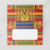 アフリカプリント プレイスカード (外部開封)