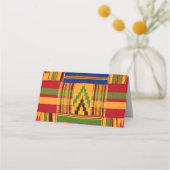 アフリカプリント プレイスカード (裏面)