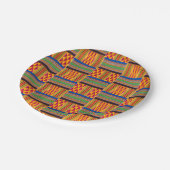 アフリカプリント ペーパープレート (アングル)