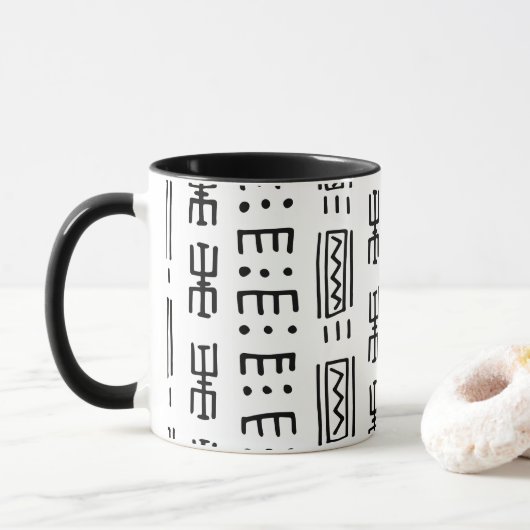 アフリカプリント マグカップ (ドーナツ)