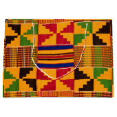 アフリカプリント ラージペーパーバッグ (正面)