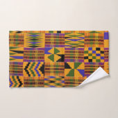 アフリカプリントV1 バスタオルセット (ハンドタオル)