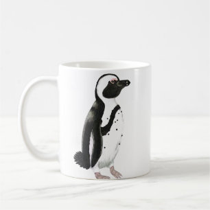 アフリカペンギン鉛筆スケッチ コーヒーマグカップ