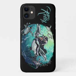 アフリカペンギン・フィッシュ・饗宴 iPhone 11 ケース