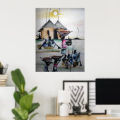 アフリカホームデコールプリント3 ポスター (ホームオフィス)