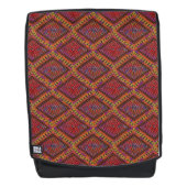 アフリカボホインスパイアーダイヤモンド模様 |美しい バックパック (正面)