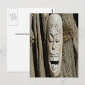 アフリカマスクはがき ポストカード (正面/裏面)