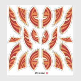 アフリカマスクアイコンコレクションコンタースタンプ シール