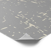 アフリカマスクブラックグレーカスタムプリントポスター ポスター (角)