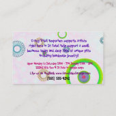 アフリカマスク天空3D地元ギフトショップ 名刺 (裏面)