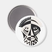 アフリカマスク磁石 マグネット (正面/裏面)