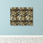 アフリカマスク キャンバスプリント (インサイチュ (ウッドフロア))