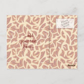 アフリカマスク ポストカード (裏面)