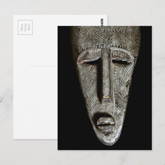アフリカマスク ポストカード (正面/裏面)
