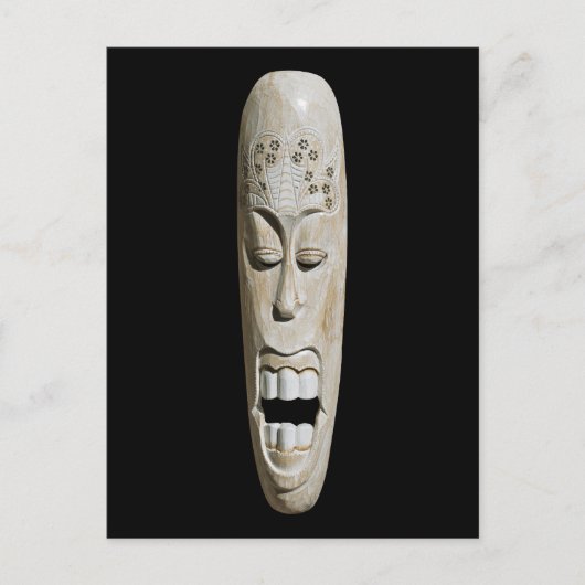 アフリカマスク ポストカード (正面)