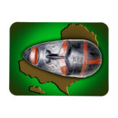 アフリカマスク マグネット (横)