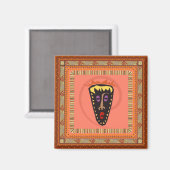 アフリカマスク マグネット (正面/裏面)