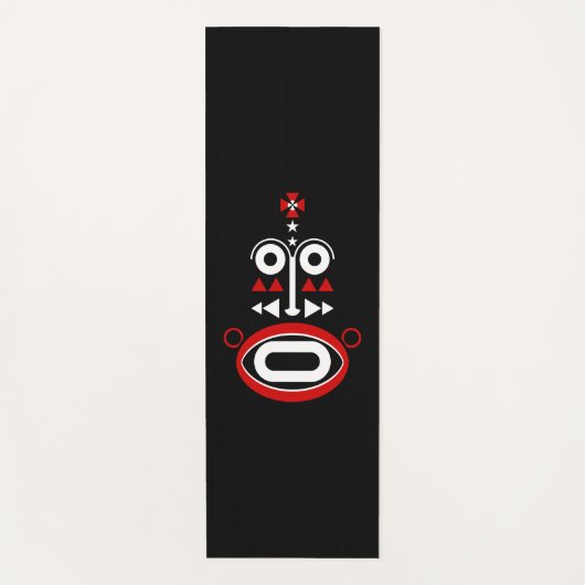 アフリカマスク ヨガマット (正面)