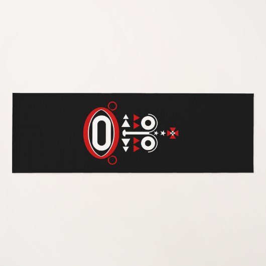 アフリカマスク ヨガマット (正面(横))