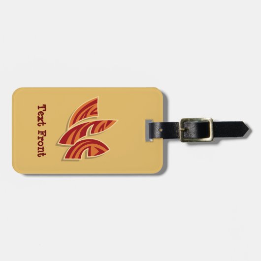 アフリカマスク ラゲッジタグ (正面横)