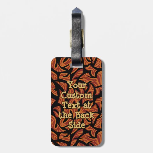 アフリカマスク ラゲッジタグ (裏面縦)