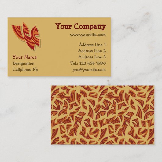 アフリカマスク 名刺 (正面/裏面)