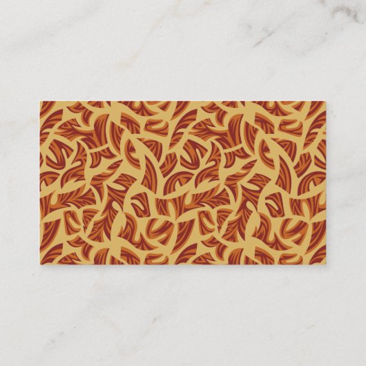 アフリカマスク 名刺 (裏面)