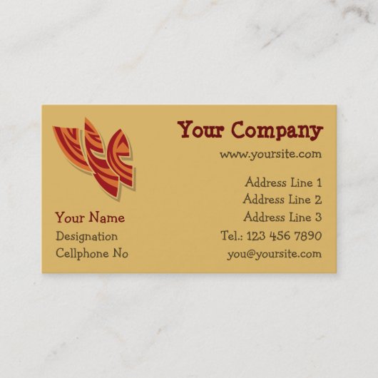 アフリカマスク 名刺 (正面)