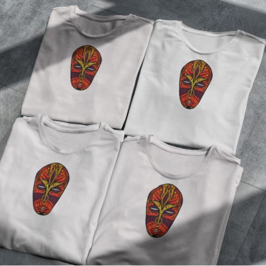 アフリカマスク Tシャツ