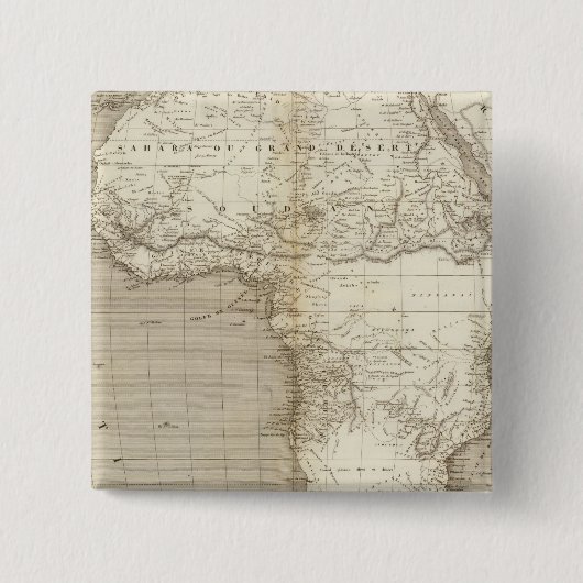 アフリカマップ2 缶バッジ (正面)