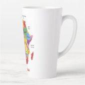 アフリカマップ カフェラテマグ (右)
