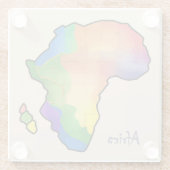 アフリカマップ ガラスコースター (裏面)