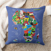 アフリカマップ クッション (ブランケット)