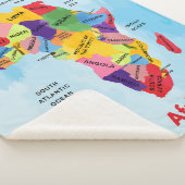 アフリカマップ シェルパブランケット (3/4)