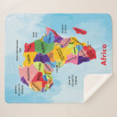 アフリカマップ シェルパブランケット (正面(横))