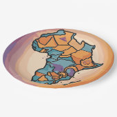 アフリカマップ ペーパープレート (アングル)