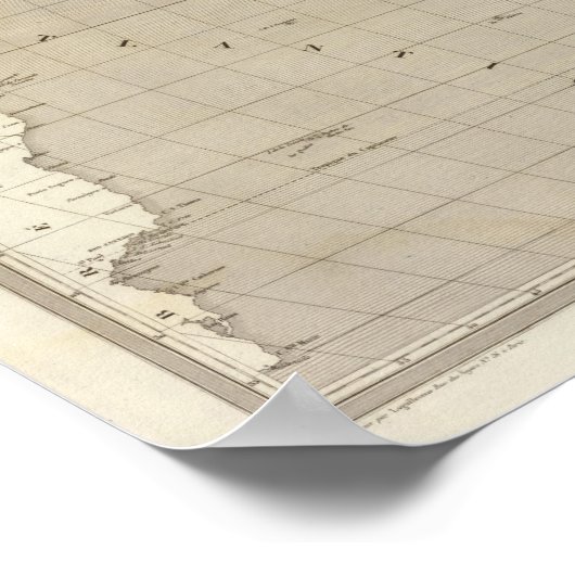 アフリカマップ ポスター (角)