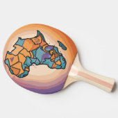 アフリカマップ 卓球ラケット (横)