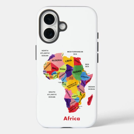 アフリカマップ Case-Mate iPhoneケース (裏面)