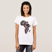 アフリカマップ Tシャツ (正面フル)