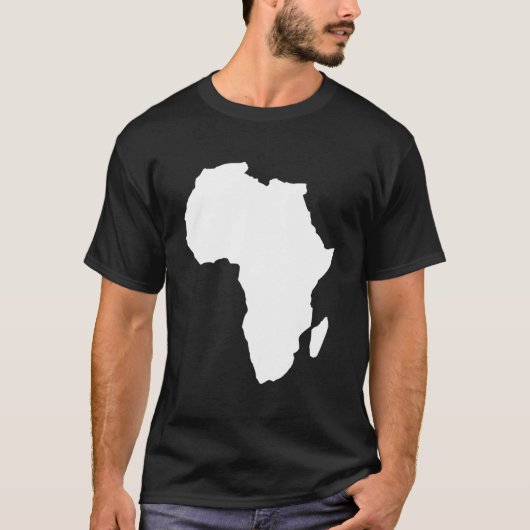 アフリカマップ Tシャツ (正面)
