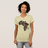 アフリカマップ Tシャツ (正面フル)