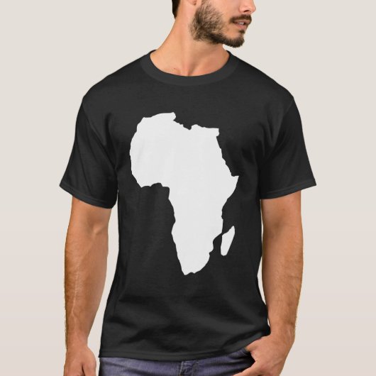 アフリカマップ Tシャツ (正面)
