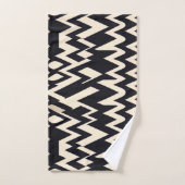 アフリカマロコ波幾何学的金ゴールドパターン バスタオルセット (ハンドタオル)