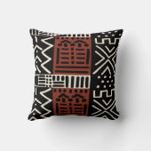 アフリカムドクロスボゴランデザイナー装飾用クッション クッション (裏面)