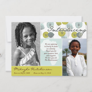 アフリカメッセージ: レトロのパフ 案内状