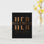 アフリカメラニンクイーンガールズアンドウォメンズメラニンB カード (黄色い花)